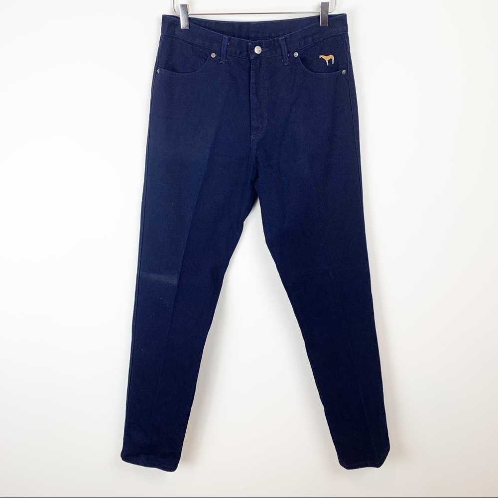 Roughrider by Circle T | Vintage Indigo Dark Wash High Rise Straight Jeans